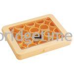 Box Plastic with 20 Round  Plastic Tins (Transparent View)