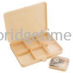 Box Plastic with 6 Square  Plastic Tins