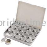 Boxes Aluminium Rectangular with Glass Top and Aluminium Tins