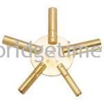 Brass Keys for Clock - Five Pronged