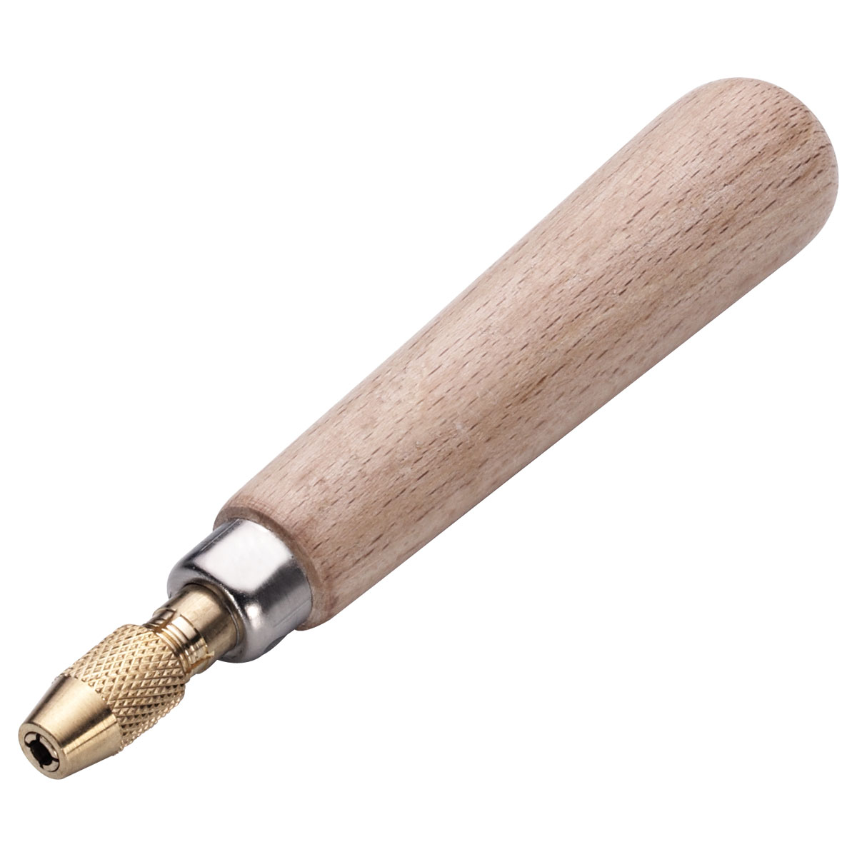Collet-Type-Needle_903_Files-File-Handles_Jewellery-Tools_CTS Collet Type Needle File Handle with Smooth Wooden Handle - Image 1