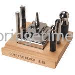 Cute Cub Dapping Block Steel on Wood Stand