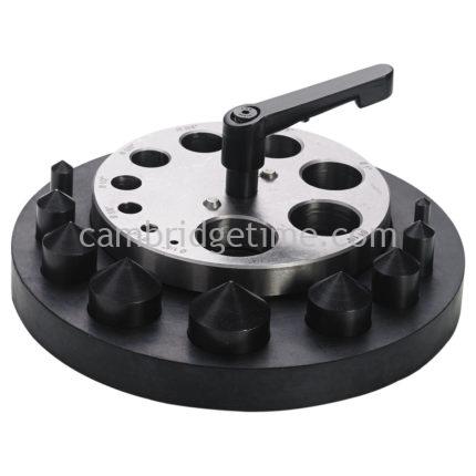Disc Cutter Die Set of 10 on a Rubber Pad