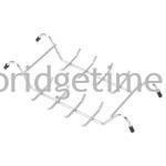 Flat Ultrasonic Rack Steel Base, Superior with 16 Hooks