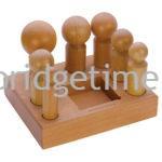Jumbo Wood Dapping Punch Set of 7 with 3” Wood Block on Stand