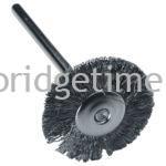 Mounted Bristle Brush Brass or Steel