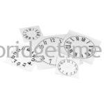 Paper Dials for Old Clocks on Sticker Paper