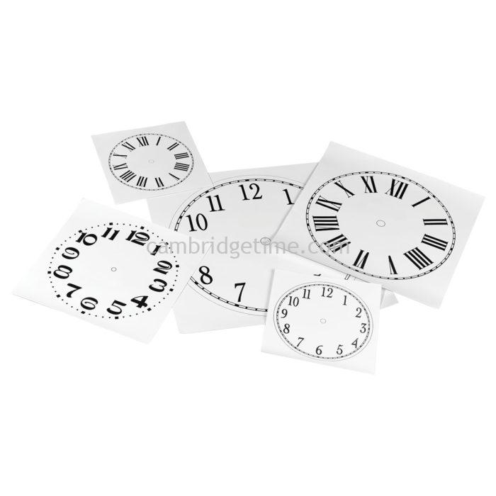 Paper Dials for Old Clocks on Sticker Paper - Image 1