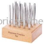 Repousse Punch Set of 15 on Wood Stand