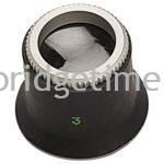 Rubber Loupe with Metal Silver Ring