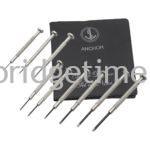 Screw Driver Set of 9 in Plastic Pouch (Nos. 1-9, Anchor Brand)