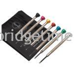 Screw Driver Set of 7 with Anodised Top in Plastic Pouch