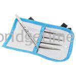 Titanium Diamond Tweezer Set of 5 in Cloth Wallet