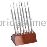 Wax Carver Set of 7 on Wood Stand