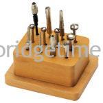 Wooden Stand with 12 holes for Rotary Mandrels