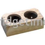 Wooden Stand to hold 2 Bottles